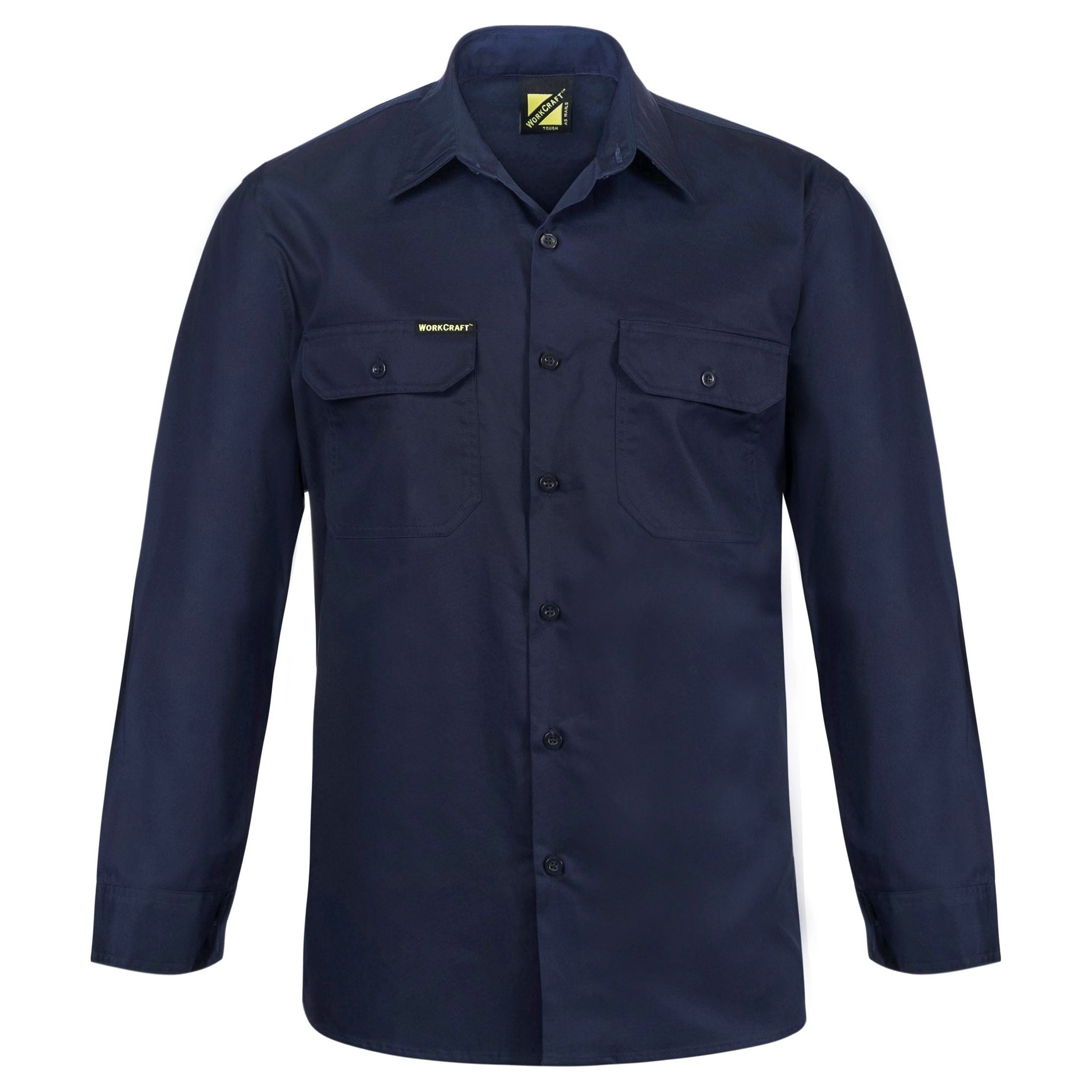 Workcraft Lightweight Long Sleeve Vented Cotton Drill Shirt (WS4011) - Ace Workwear