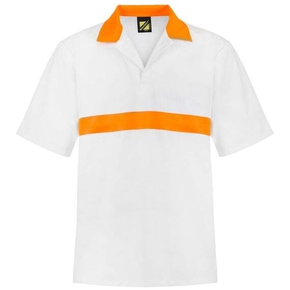 Workcraft Short Sleeve Industry Jacshirt With Contrast Collar And Chestband (WS3007)