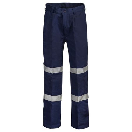 Workcraft Classic Pleat Cotton Drill Trouser With CSR Reflective Tape (WP4006) (Clearance) - Ace Workwear