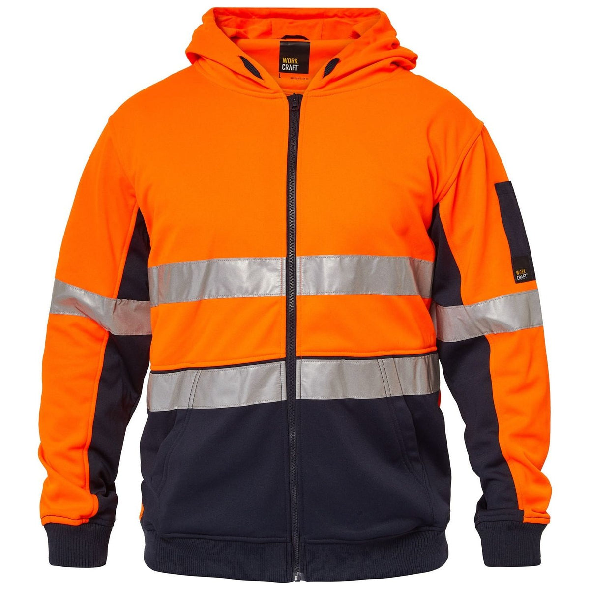 Workcraft Hi Vis Hoodie With Reflective Tape (WT8011) - Ace Workwear