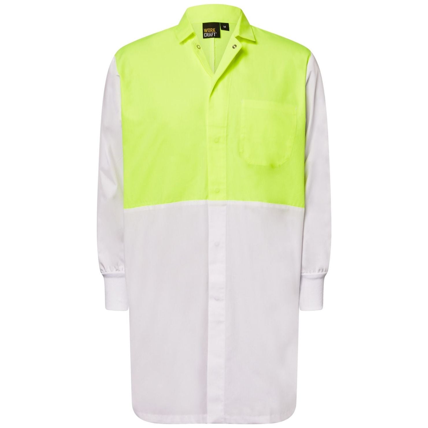 Workcraft Hi Vis Long Sleeve Food Industry Dustcoat With Internal Pockets (WJ1123) - Ace Workwear