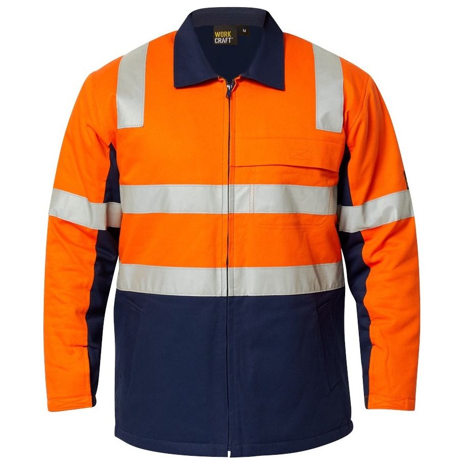 Workcraft Hi Vis Cotton Reflective Jacket (WJ8019) - Ace Workwear