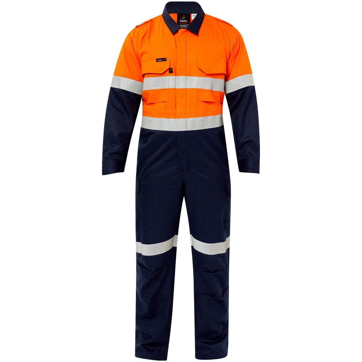 Workcraft Torrent HRC2 Hi Vis Two Tone Coverall with FR Reflective Tape (FCT005A) - Ace Workwear