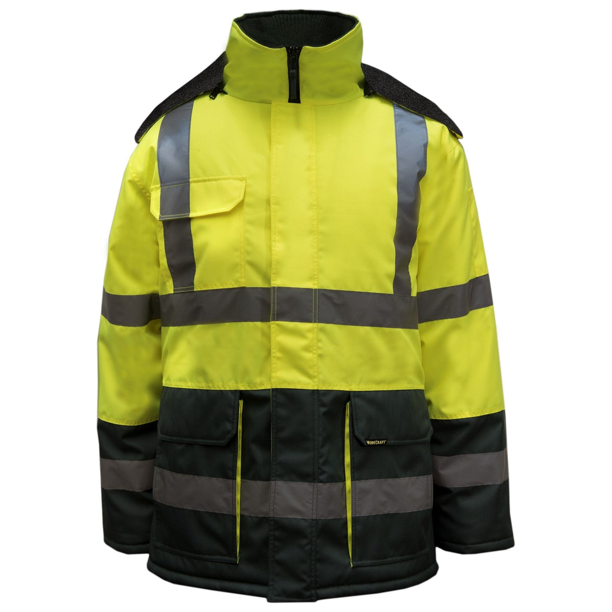 Workcraft Hi Vis Reflective Freezer Jacket With Tape (WFJ001) - Ace Workwear