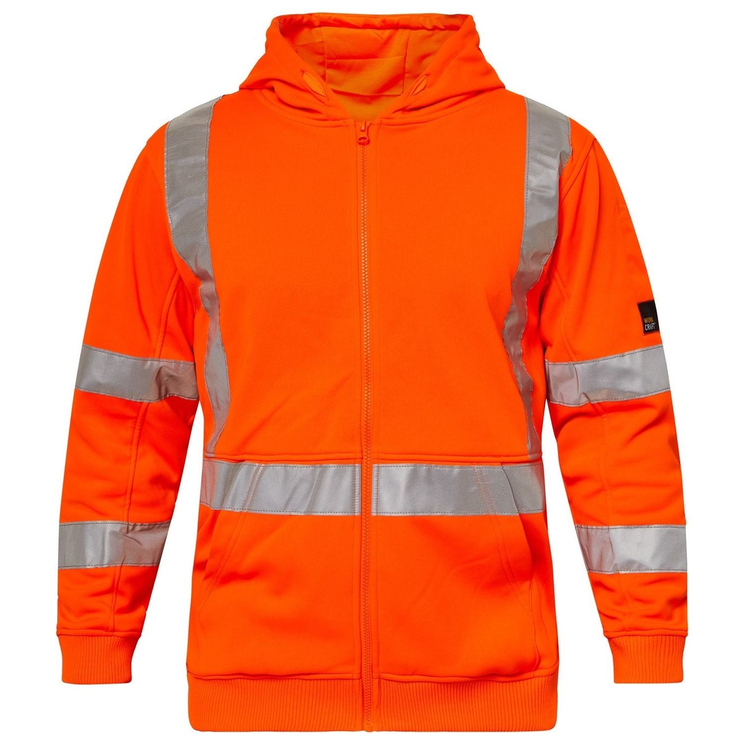 Workcraft Hi Vis Hoodie With Reflective Tape (WT8016) - Ace Workwear