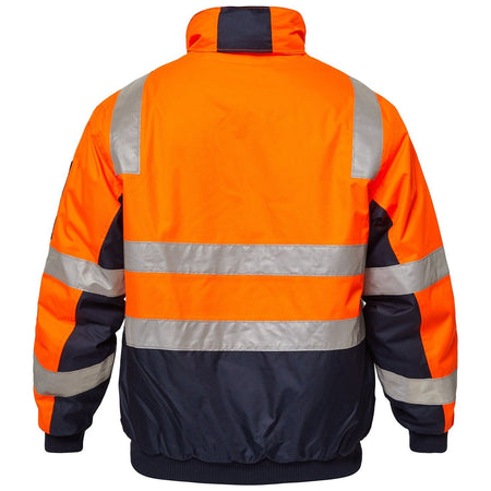 Hi Vis Modern Bomber Jacket With Reflective Tape (WW9011) Hi Vis Cold & Wet Wear Jackets & Pants, signprice Workcraft - Ace Workwear