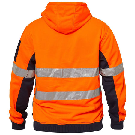 Workcraft Hi Vis Hoodie With Reflective Tape (WT8011) - Ace Workwear