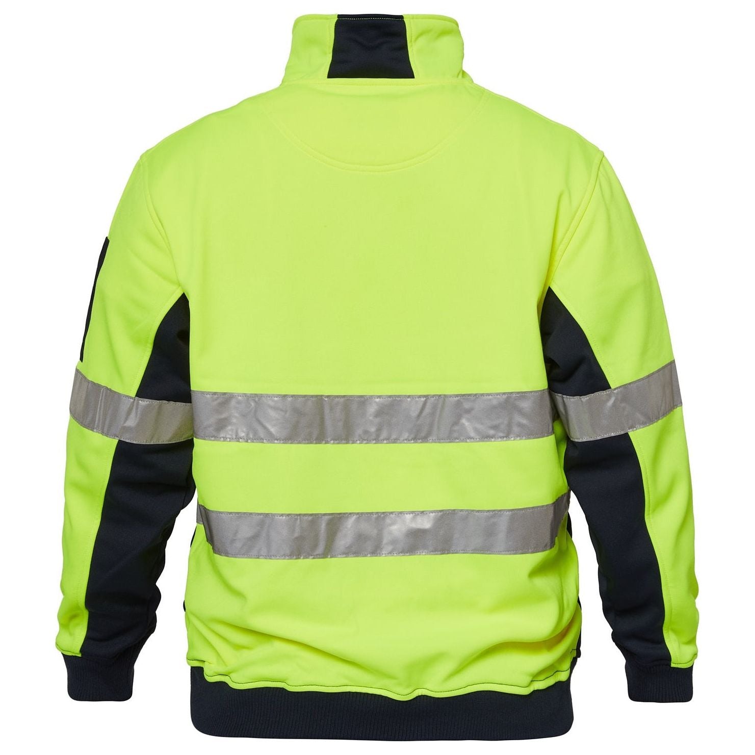 Workcraft Hi Vis Half Zip Pullover With Relflective Tape (WT8013) - Ace Workwear