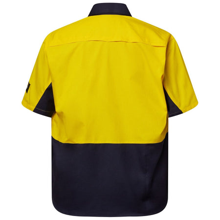 Workcraft Hi Vis Short Sleeve Vented Rip Stop Shirt (WS6067) (Clearance) - Ace Workwear