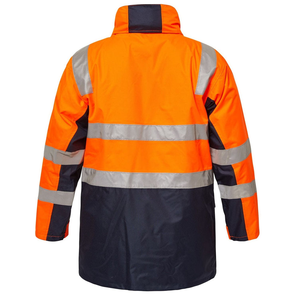 Workcraft Hi Vis 4 In 1 Jacket With Reflective Tape (WW9013)