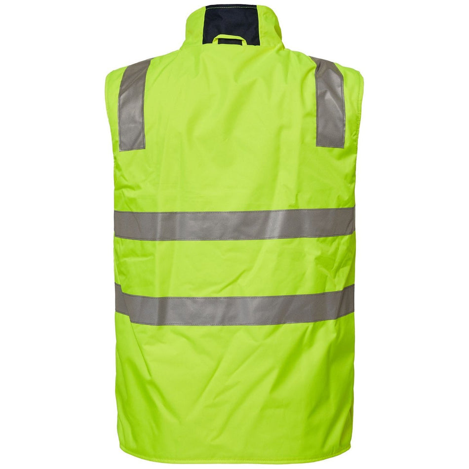 Workcraft Hi Vis Reversible Fleece Vest With Reflective Tape (WW9014)