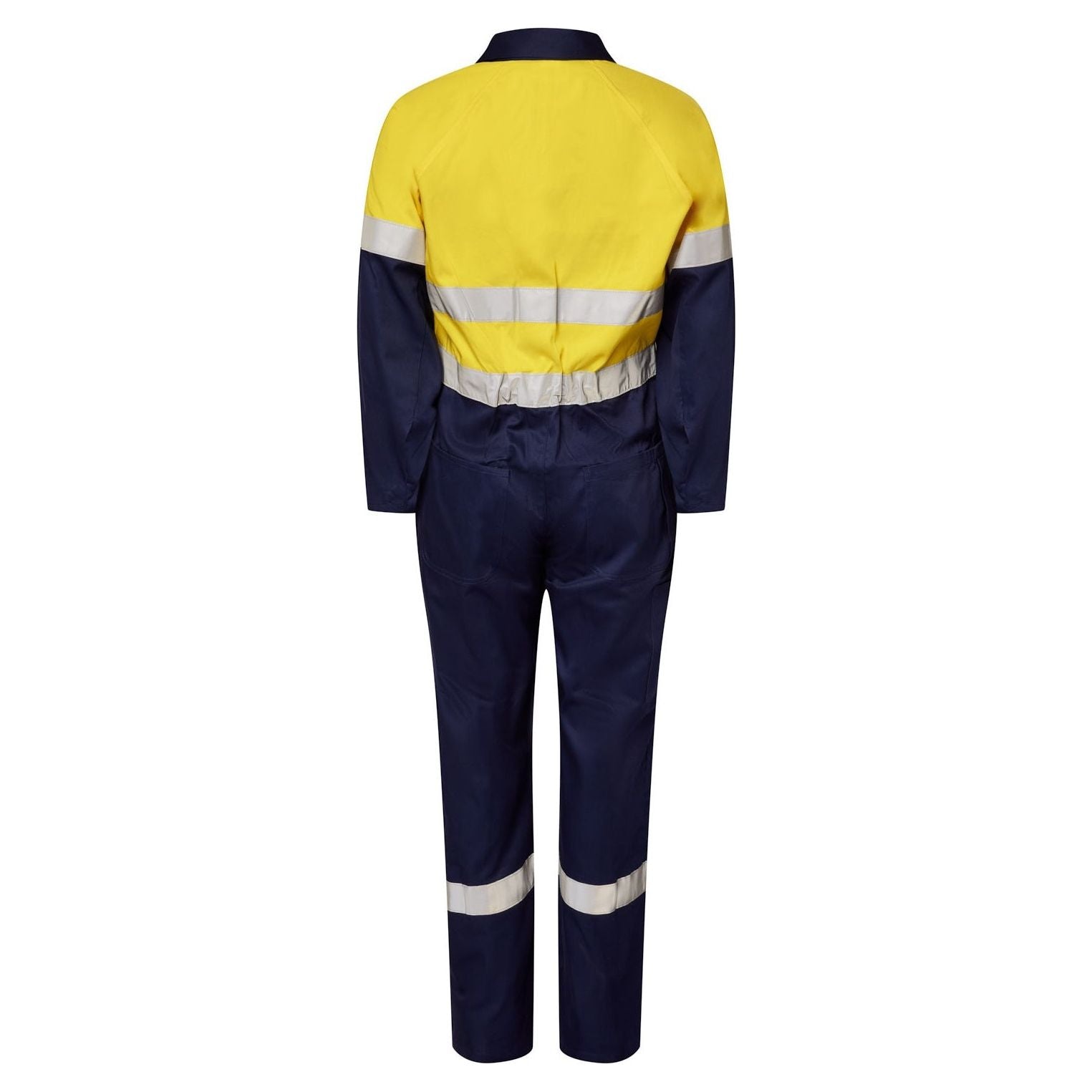 Workcraft Light Weight Hi-Vis Coton DrillCoveralls With Reflective Tape (WC3070) - Ace Workwear