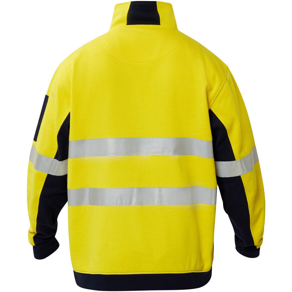 Workcraft Hi Vis Half Zip Cotton Reflective Pullover (WT8018)