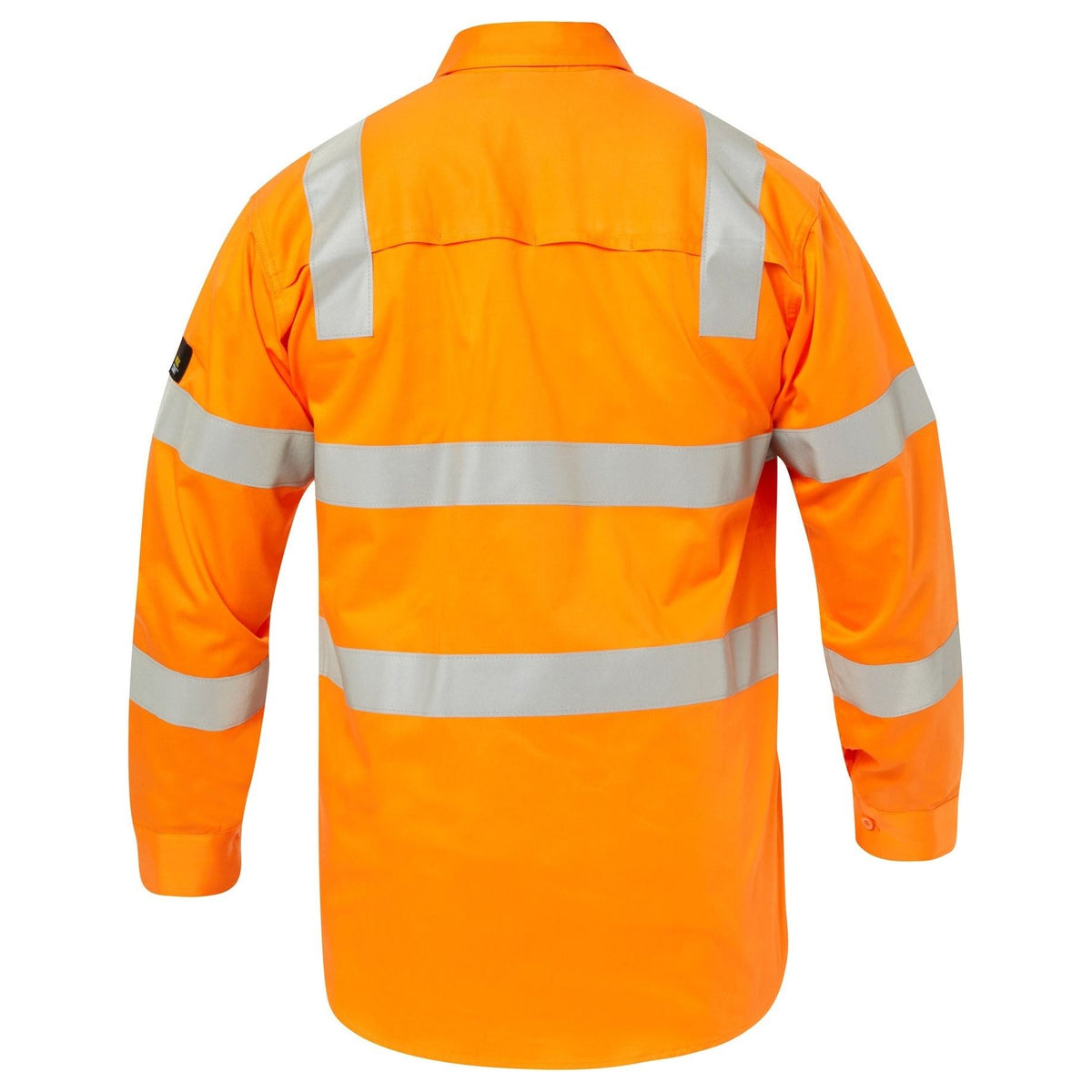 Workcraft Lightweight Hi Vis Vented Cotton Drill Shirt With Semi Guesset And Shoulder Pattern CSR Reflective Tape (WS6011) - Ace Workwear