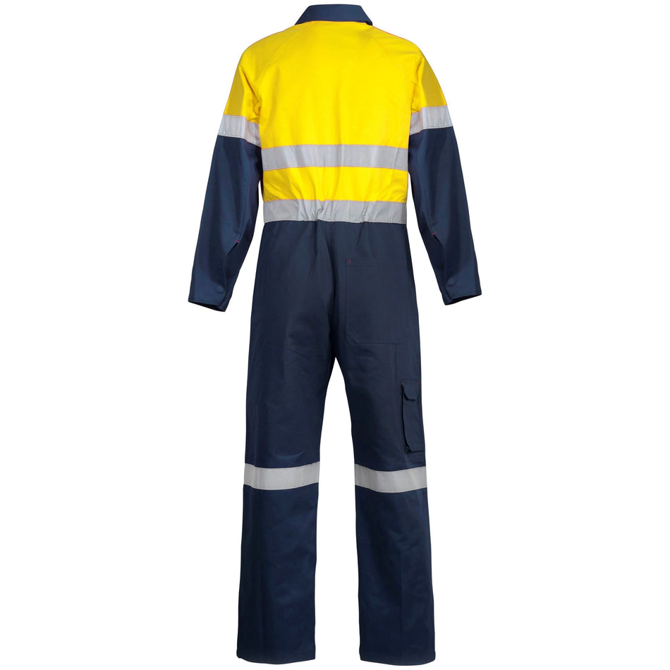 Workcraft Hi Vis Two Tone Cotton Dill Coveralls With CSR Reflective Tape (WC6093)