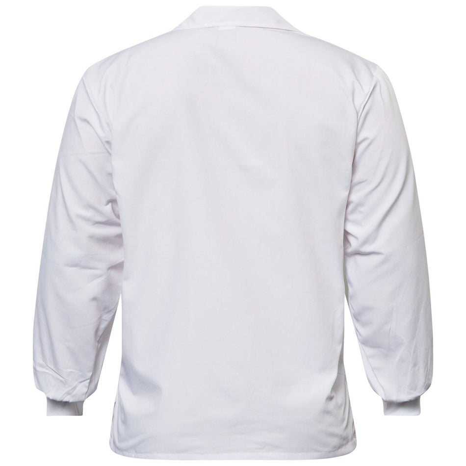 Workcraft Long Sleeve Food Industry Jacshirt With Modesty Neck Insert (WS3015)