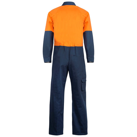 Workcraft Hi Vis Two Tone Cotton Drill Coveralls (WC3051) - Ace Workwear