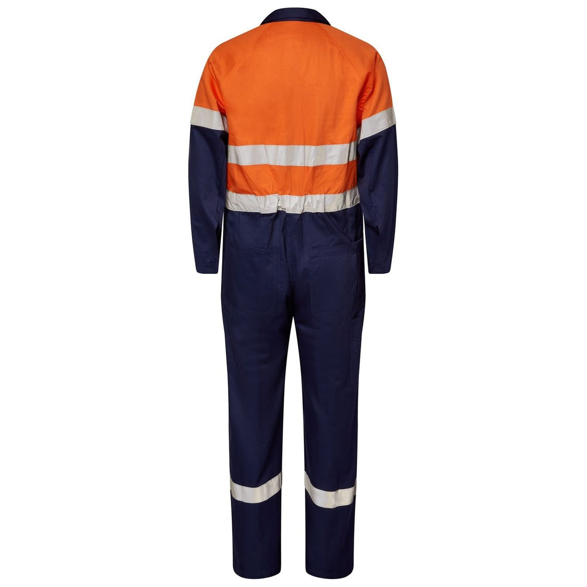 Workcraft Light Weight Hi-Vis Coton DrillCoveralls With Reflective Tape (WC3070) - Ace Workwear