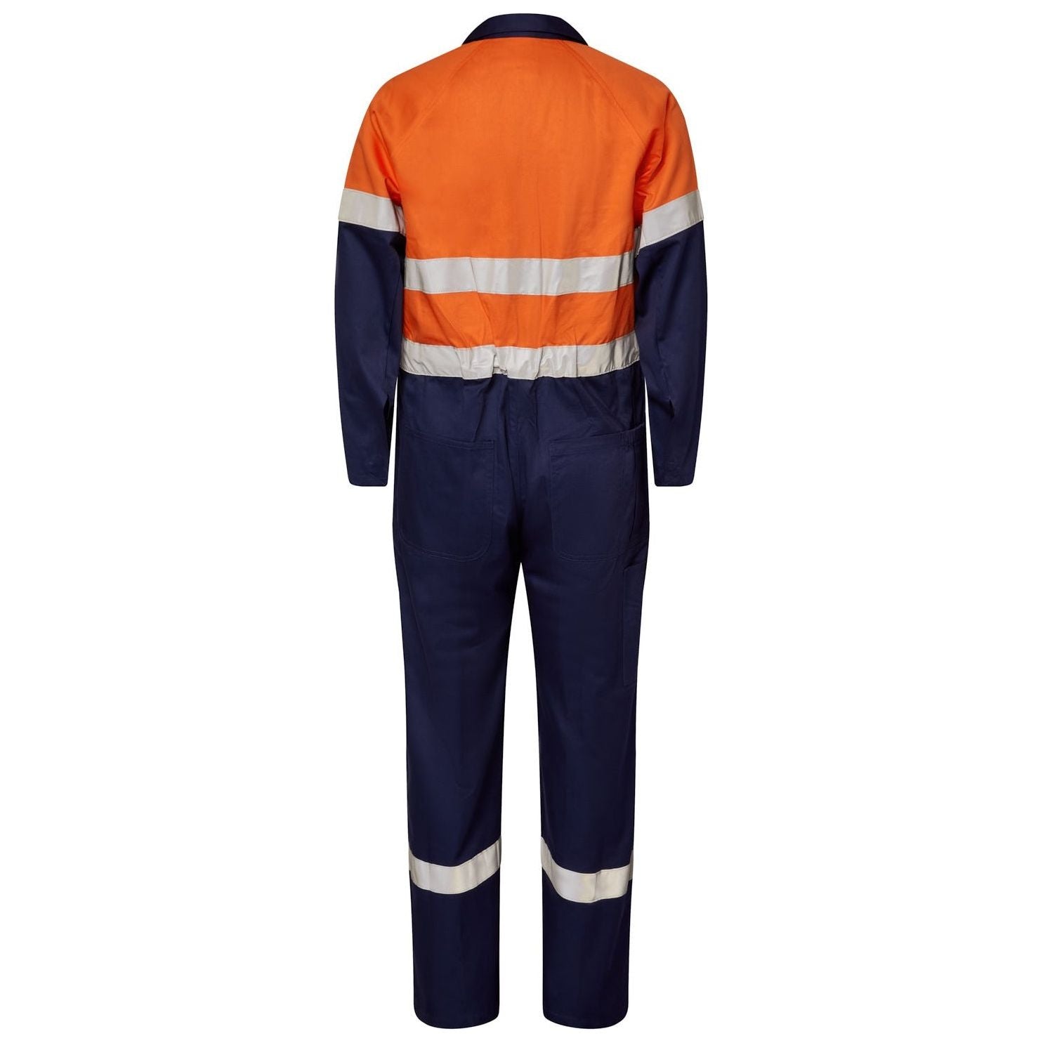 Workcraft Light Weight Hi-Vis Coton DrillCoveralls With Reflective Tape (WC3070) - Ace Workwear