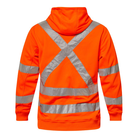 Workcraft Hi Vis Hoodie With Reflective Tape (WT8016) - Ace Workwear