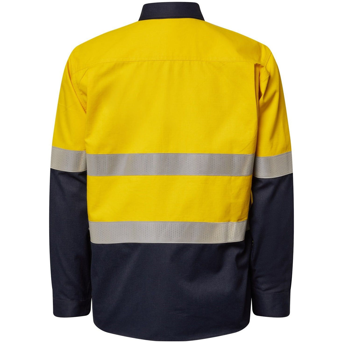 Workcraft Torrent HRC2 Mens Hi Vis Two Tone Close Front Shirt With Gusset Sleeves And FR Reflective Tape (FSV015A) - Ace Workwear