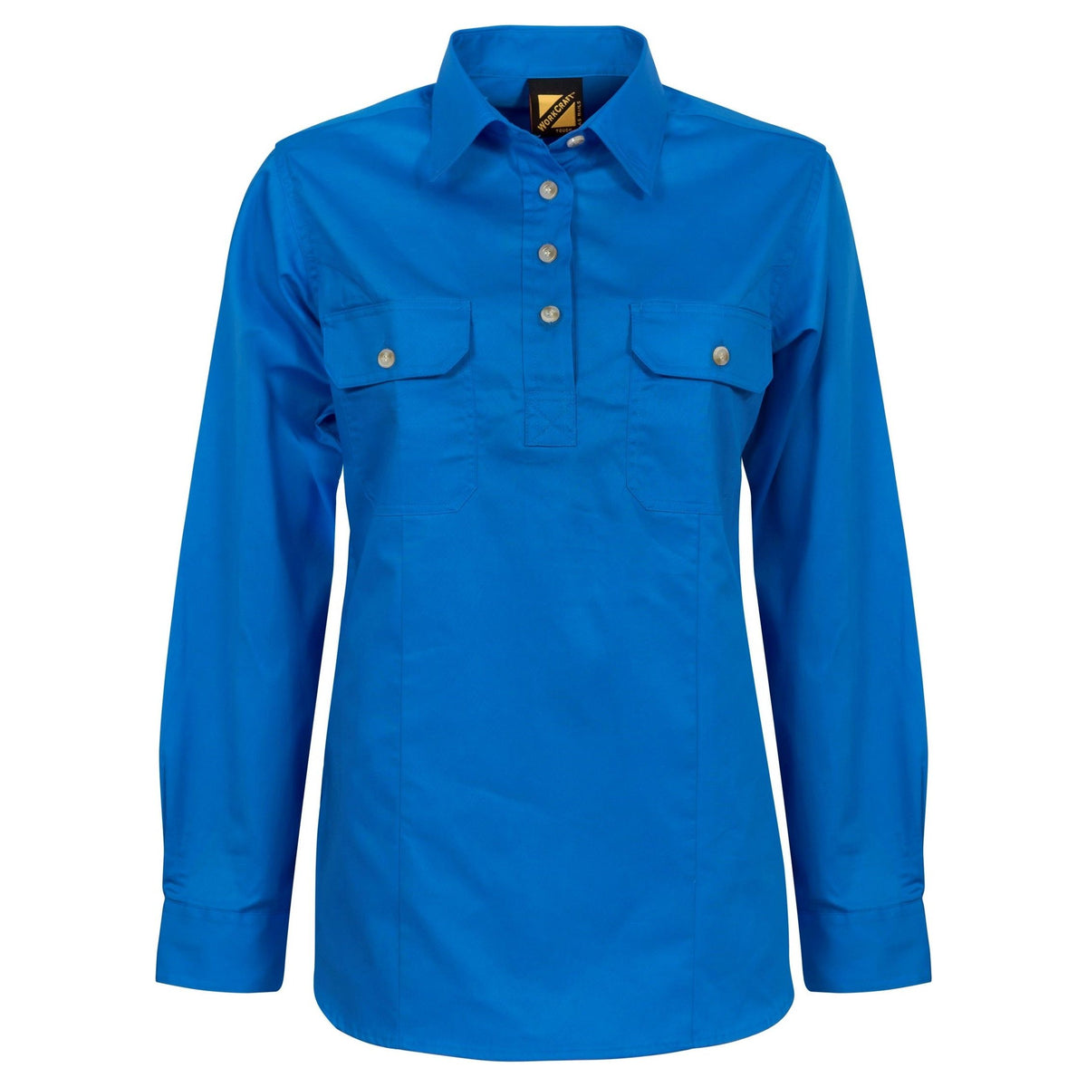 Workcraft Ladies Lightweight Long Sleeve Closed Front Cotton Drill Shirt (WSL505) - Ace Workwear