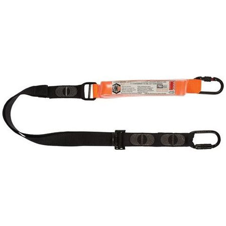 LINQ Elite Single Leg Shock Absorbing 2M Adjustable Lanyard with Hardware KS & KD (WLA1KSKD) signprice, Single Adjustable Lanyard LINQ - Ace Workwear