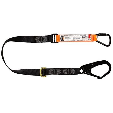 LINQ Elite Single Leg Shock Absorbing 2M Adjustable Lanyard with Hardware KT & SD (WLA1KTSD) signprice, Single Adjustable Lanyard LINQ - Ace Workwear