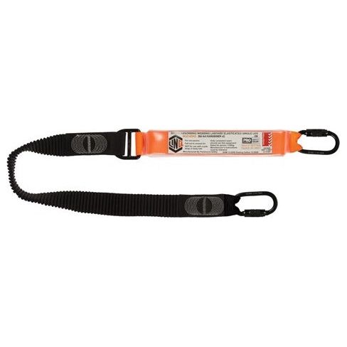 LINQ Elite Single Leg Elasticated Lanyard with Hardware KD X2 (WLE1KDKD) signprice, Single Elasticated Lanyard LINQ - Ace Workwear