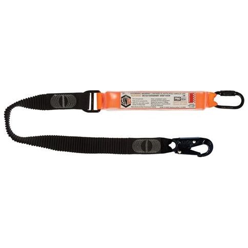 LINQ Elite Single Leg Elasticated Lanyard with Hardware KD & SN (WLE1KDSN) signprice, Single Elasticated Lanyard LINQ - Ace Workwear