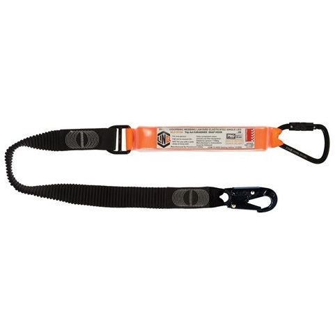 LINQ Elite Single Leg Elasticated Lanyard with Hardware KT & SN (WLE1KTSN) signprice, Single Elasticated Lanyard LINQ - Ace Workwear