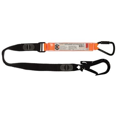 LINQ Elite Single Leg Elasticated Lanyard with Hardware KT & ST (WLE1KTST) signprice, Single Elasticated Lanyard LINQ - Ace Workwear