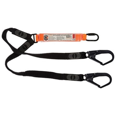 LINQ Elite Double Leg Elasticated Lanyard with Hardware KD & SD X2 (WLE2KDSD) Double Elasticated Lanyard, signprice LINQ - Ace Workwear