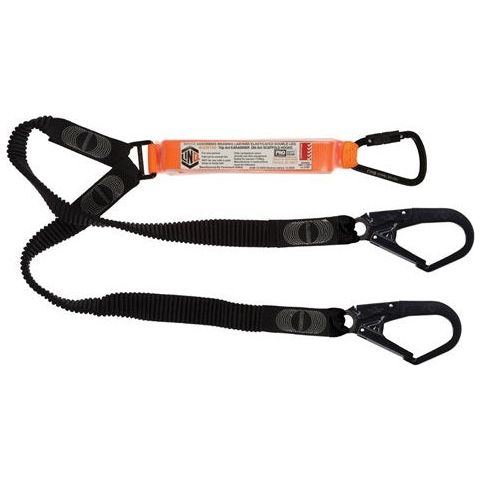 LINQ Elite Double Leg Elasticated Lanyard with Hardware KT & SD X2 (WLE2KTSD) Double Elasticated Lanyard, signprice LINQ - Ace Workwear