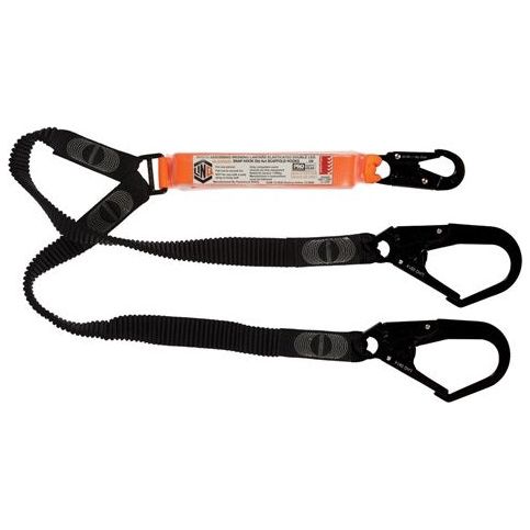 LINQ Elite Double Leg Elasticated Lanyard with Hardware SN & SD X2 (WLE2SNSD) Double Elasticated Lanyard, signprice LINQ - Ace Workwear