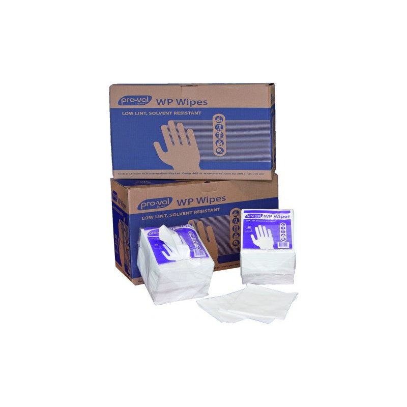 Proval WP Solvent Resistant Wipes - Dispenser Bag - Carton (12 Packs) Handi Wipes Proval - Ace Workwear