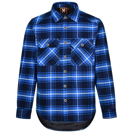 Winning Spirit Unisex Quilted Flannel Shirt Style Jacket - (WT07) - Ace Workwear