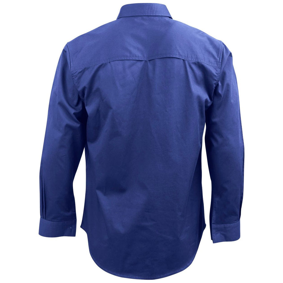 Winning Spirit Unisex Cool Breeze Closed Front LS Work Shirt (WT12) - Ace Workwear