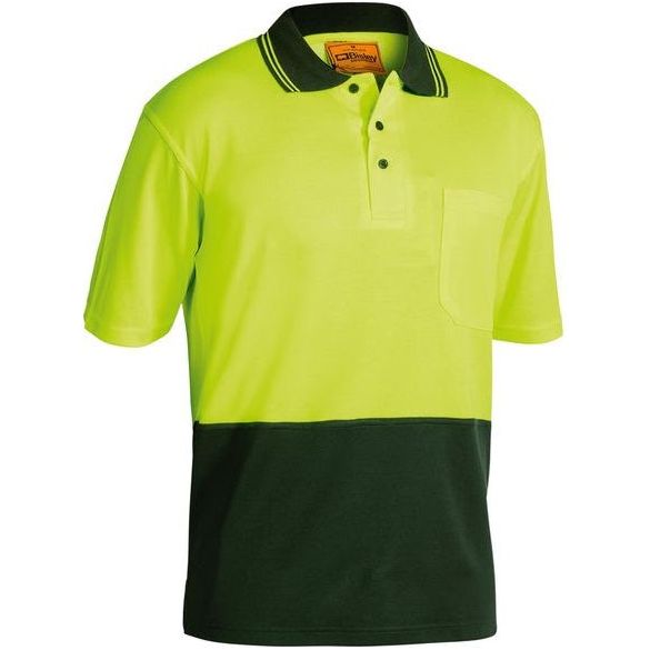 Bisley Two Tone Hi Vis Short Sleeve Polo Shirt (BK1234) - Ace Workwear