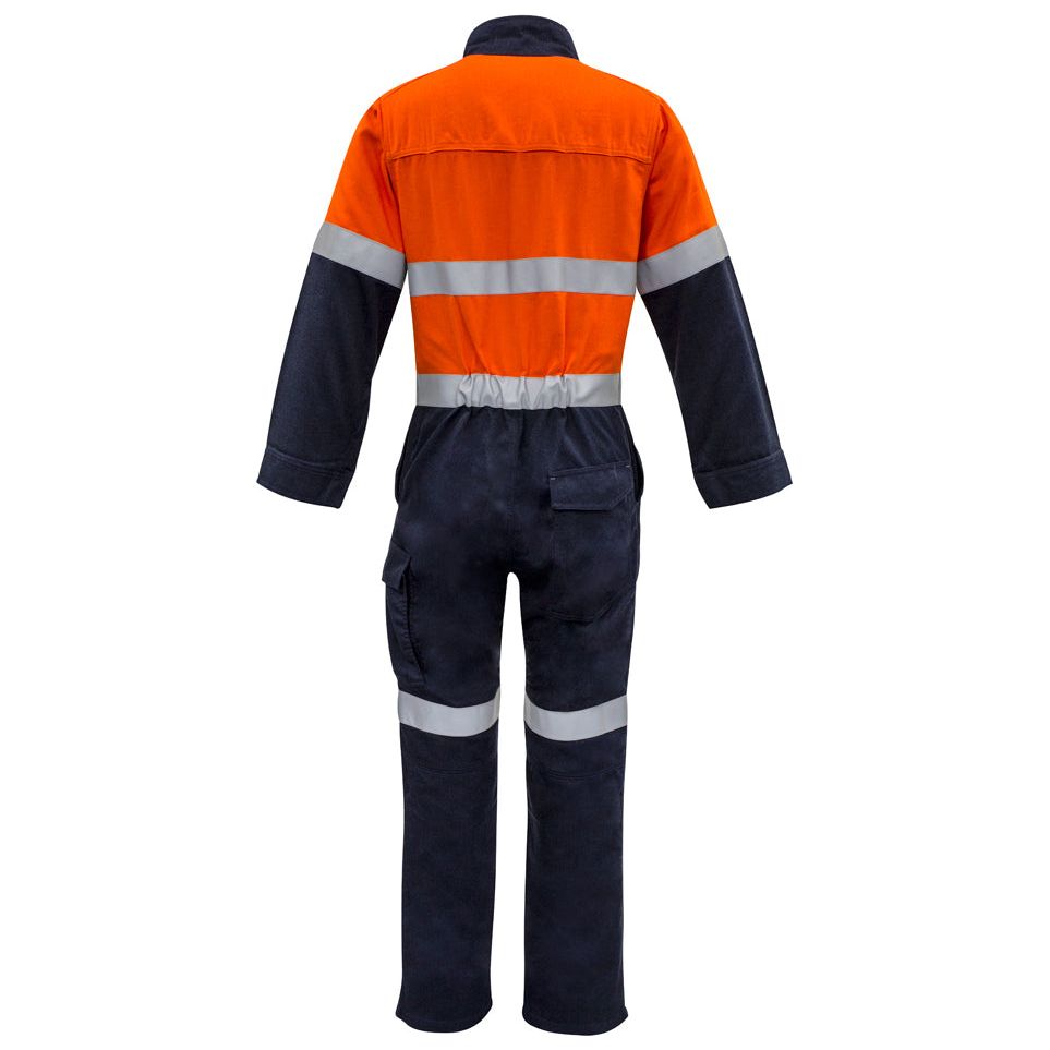 Syzmik Hi Vis Mens Orange Flame HRC 2 Hoop Taped Spliced Overall - Ace Workwear (4043130273836)