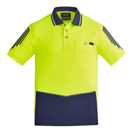 Syzmik Mens Hi Vis Flux S/S Polo  (ZH315) - Ace Workwear (4406532702342)