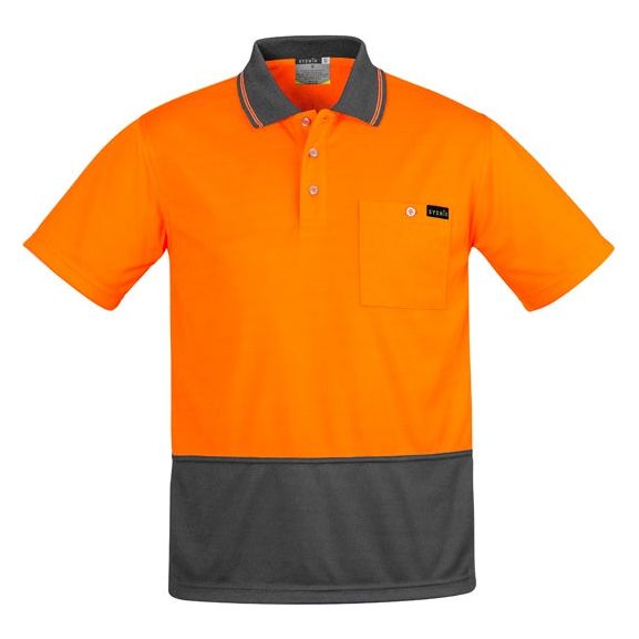 Syzmik Mens Comfort Back S/S Polo (ZH415) - Ace Workwear