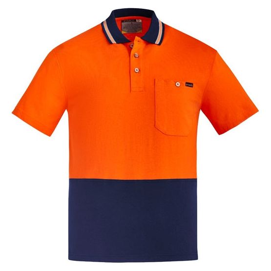 Syzmik Mens Hi Vis Cotton S/S Polo (ZH435) - Ace Workwear