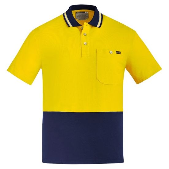 Syzmik Mens Hi Vis Cotton S/S Polo (ZH435) - Ace Workwear