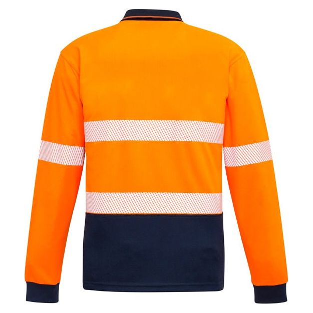 Syzmik Unisex Hi Vis Segmented L/S Polo - Hoop Taped (ZH530) - Ace Workwear