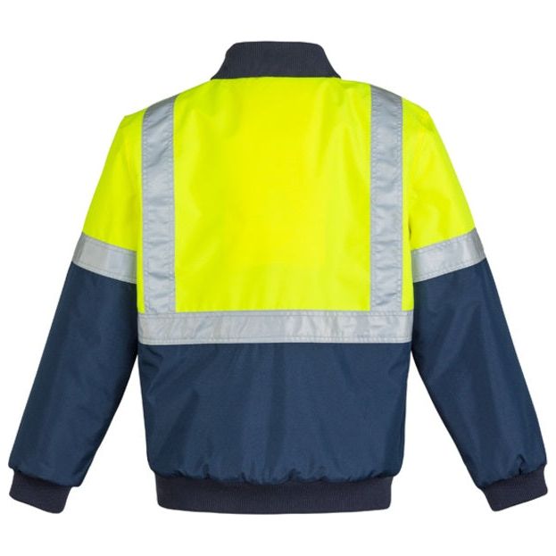 Syzmik Mens HI Vis Quilted Flying Jacket (ZJ351) - Ace Workwear