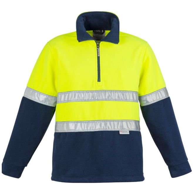 Syzmik Mens Hi Vis Fleece Jumper - Hoop Taped (ZT461) - Ace Workwear (4410748108934)