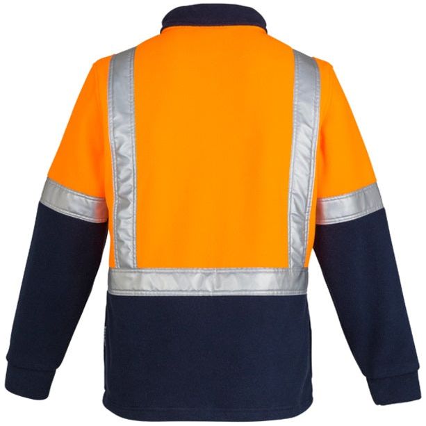 Syzmik Mens Hi Vis Fleece Jumper - Shoulder Taped (ZT462) - Ace Workwear