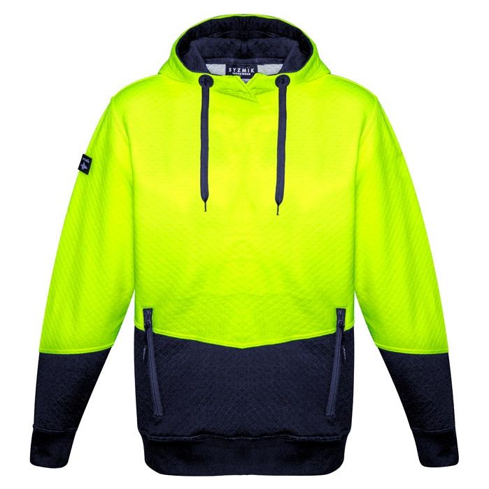 Syzmik Unisex Hi Vis Textured Jacquard Hoodie (ZT477) - Ace Workwear (4410743783558)