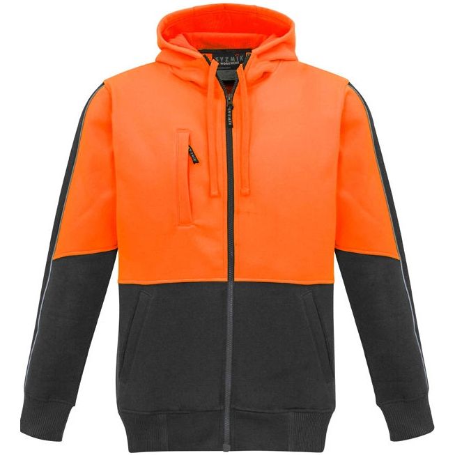 Syzmik Unisex Hi Vis Full Zip Hoodie (ZT485) - Ace Workwear (4410766590086)